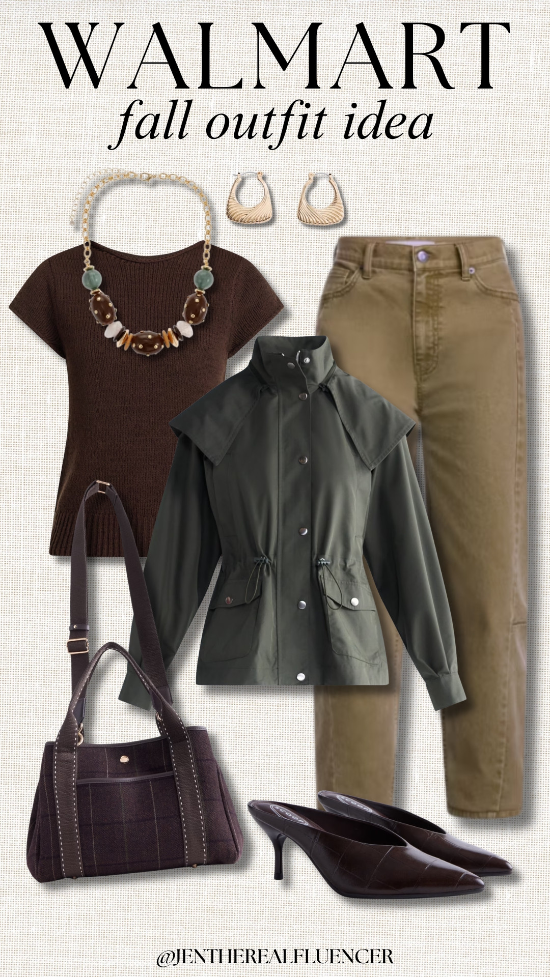🍂Walmart Fall Outfit Idea🍂

SCENARIO Beaded Statement Necklace, SCENARIO Gold-Tone Ribbed Texture Hoop Earrings, SCENARIO Carob Pullover Rollneck Lightweight Sweater (5 colors, sizes XS-4X), FREE ASSEMBLY Smokey Olive Cinched Waist Utility Jacket with Hood (2 colors, sizes XS-4X), SCENARIO Florence Olive High Rise Barrel Jeans (28" inseam, 4 colors, sizes 0-28W), FREE ASSEMBLY Dark Brown Plaid Medium Tote Handbag (2 colors), SCOOP Chocolate Kitten Heel Mules (4 colors, sizes 6-11) 

 #LTKootd #LTKWorkwear #LTKTravel
