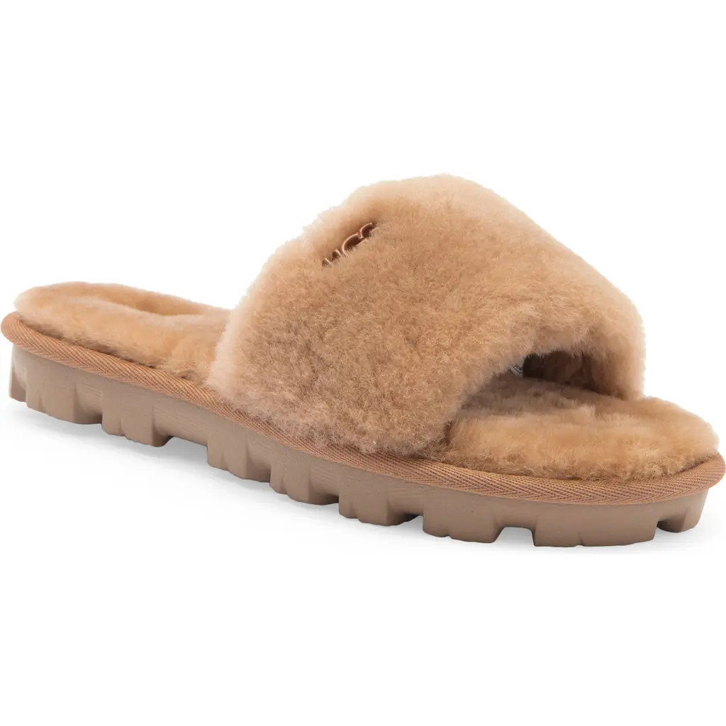 UGG® Cozette Genuine Shearling Slipper in Che at Nordstrom Rack, Size 7 | Nordstrom Rack