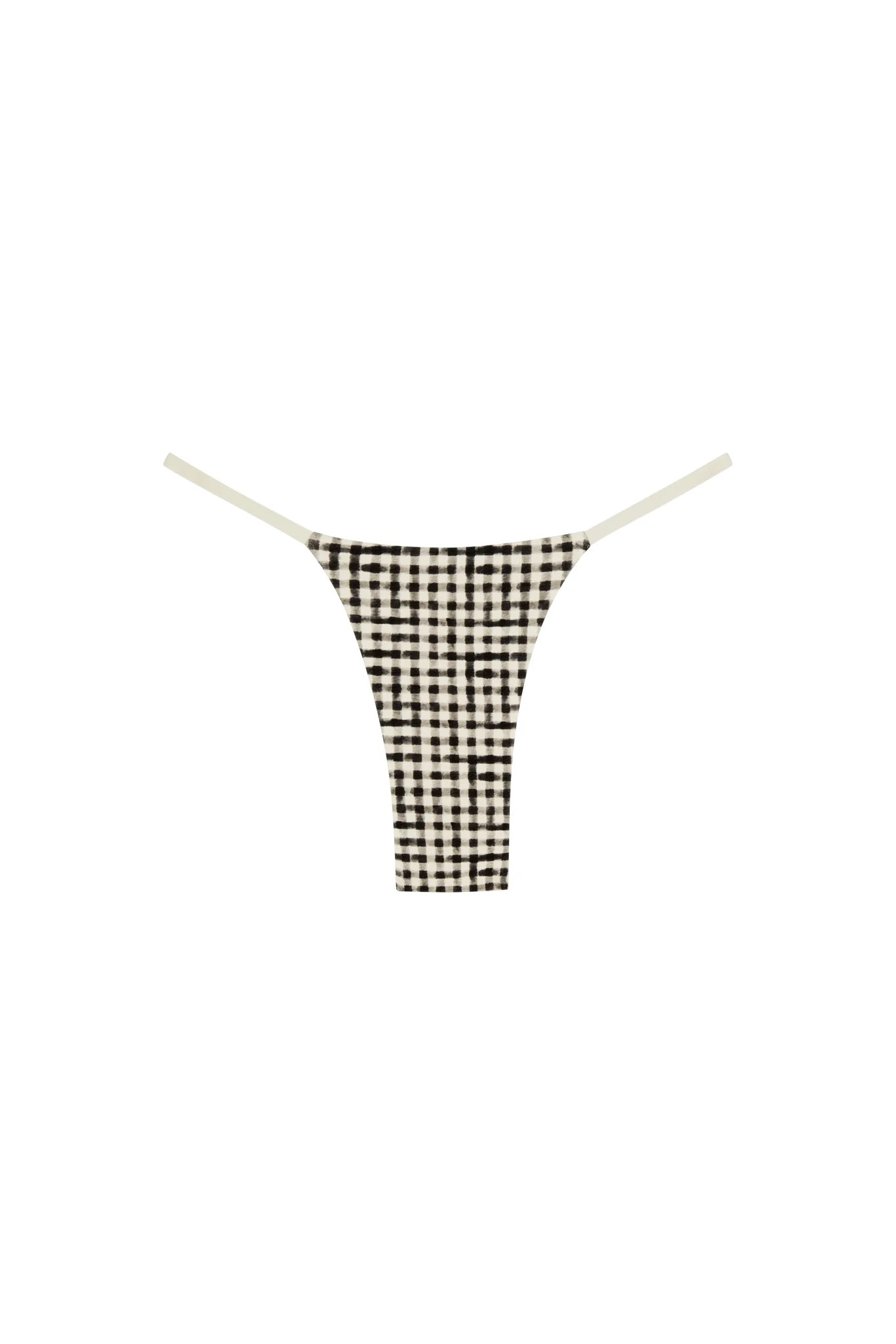 Barbados Bottom - Black Gingham | Monday Swimwear