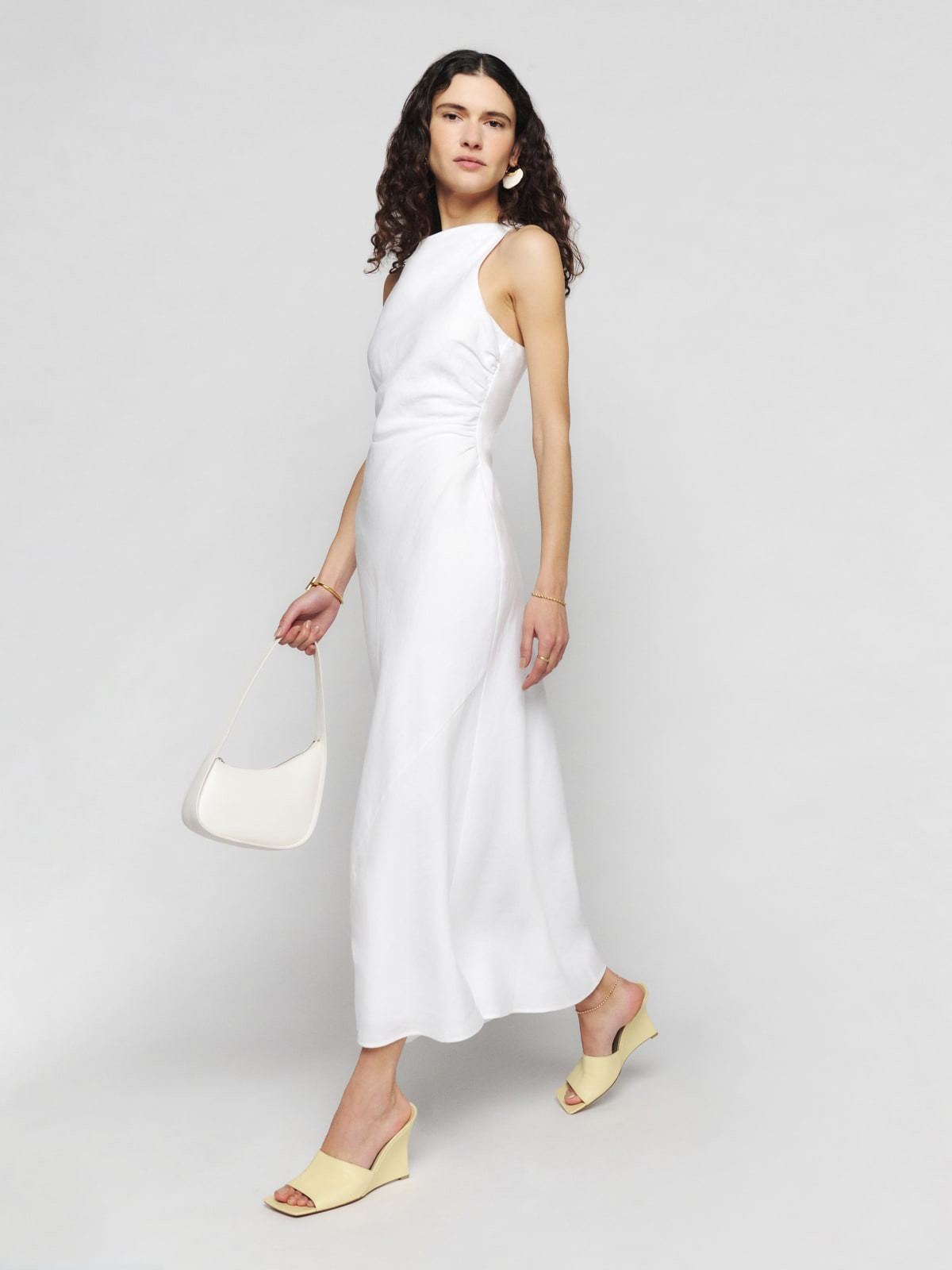 Casette Linen Dress | Reformation (Global)