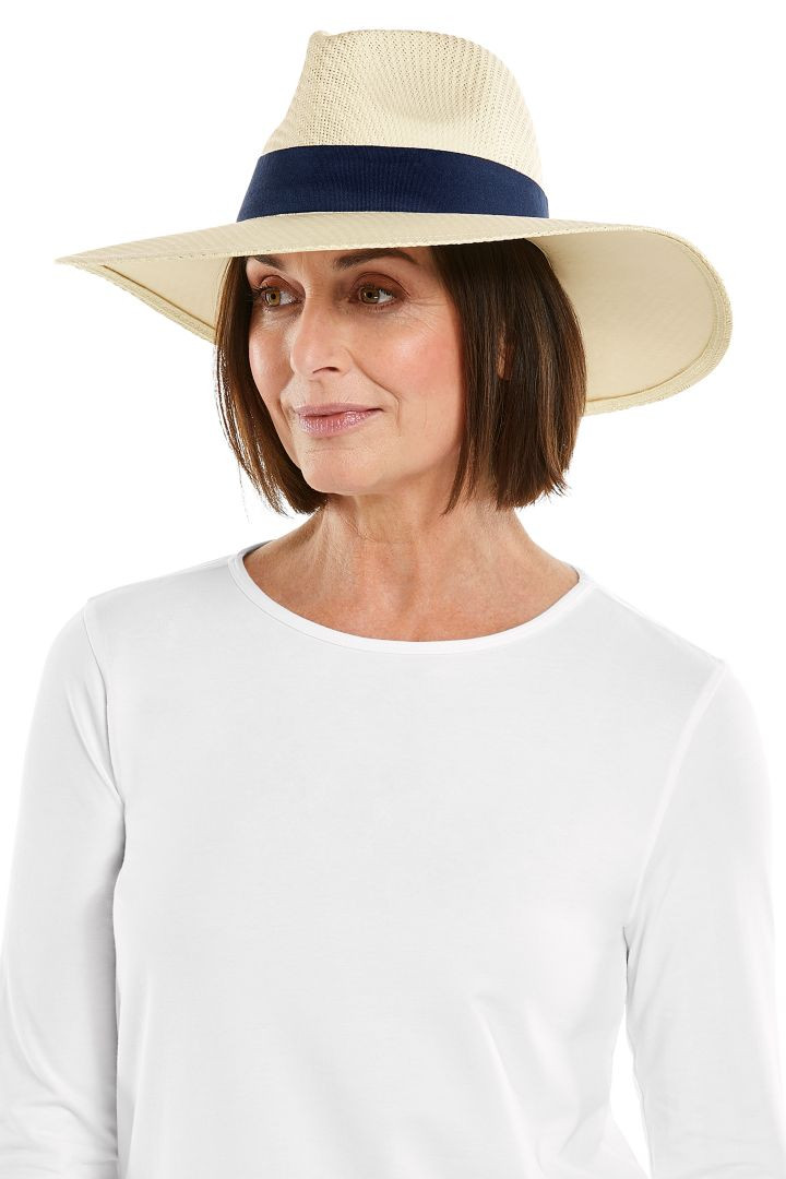 Women's Amber Asymmetrical Fedora UPF 50+ | Coolibar