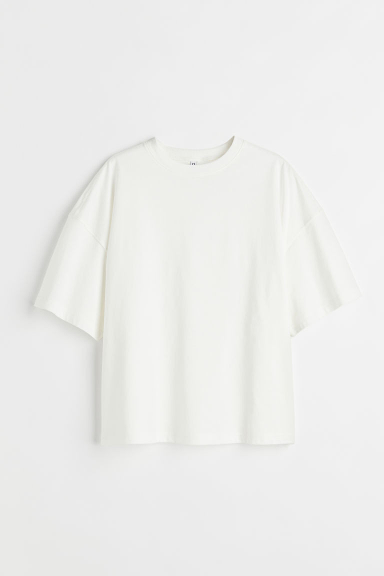 H & M - Boxy T-shirt - White | H&M (US + CA)