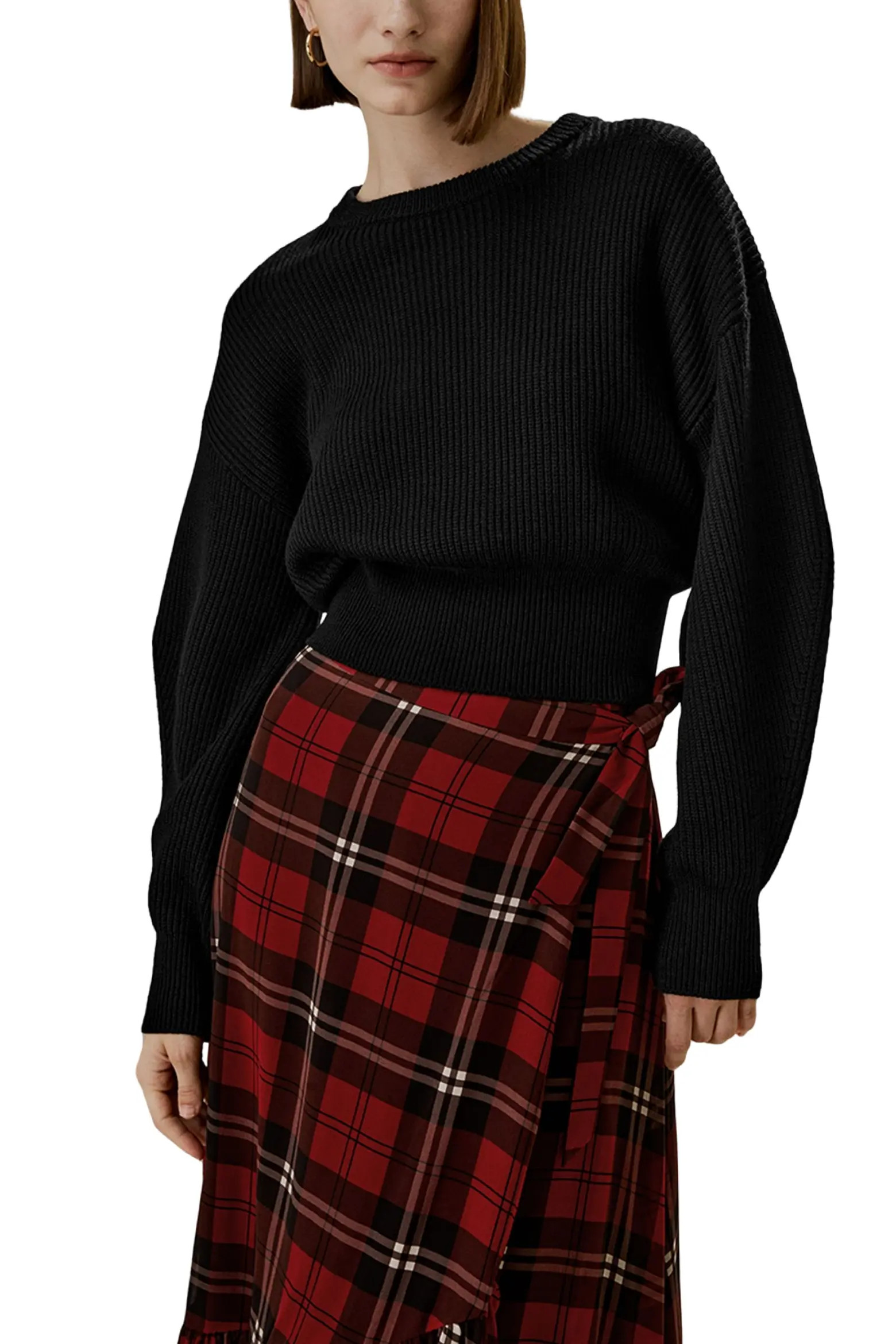 Lilysilk Round Neck Drop-Shoulder Merino Wool Sweater (Women) | Nordstrom | Nordstrom