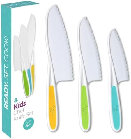 Tovla Jr. Kid Safe Knife Gift Set for Real Cooking | Educational | Toddler Kitchen Knives | Monte... | Amazon (US)