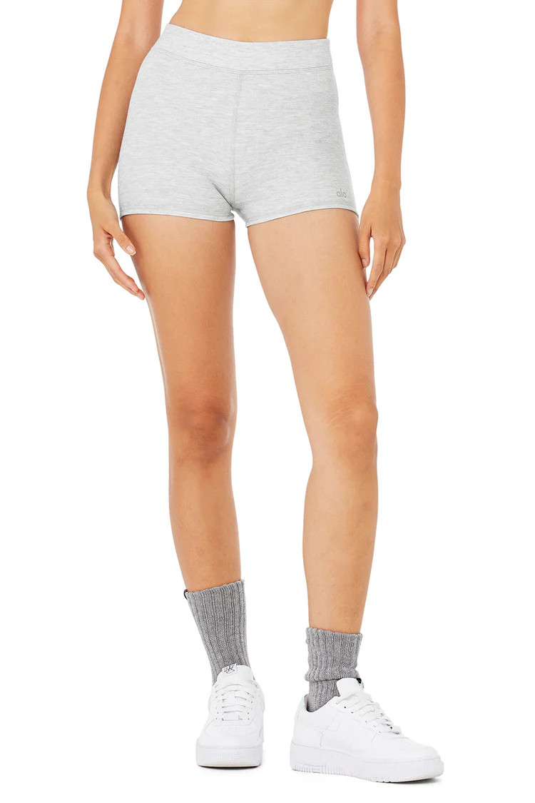 Micro Waffle Pleasant Boyshort | Alo Yoga (US)