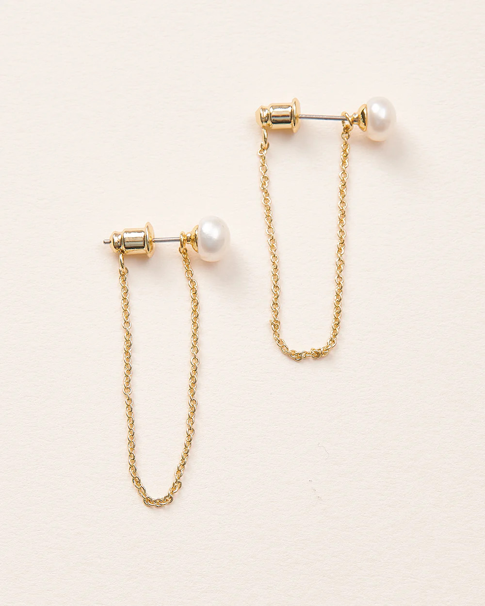 Louella Pearl Chain Dangle Earrings | Dareth Colburn