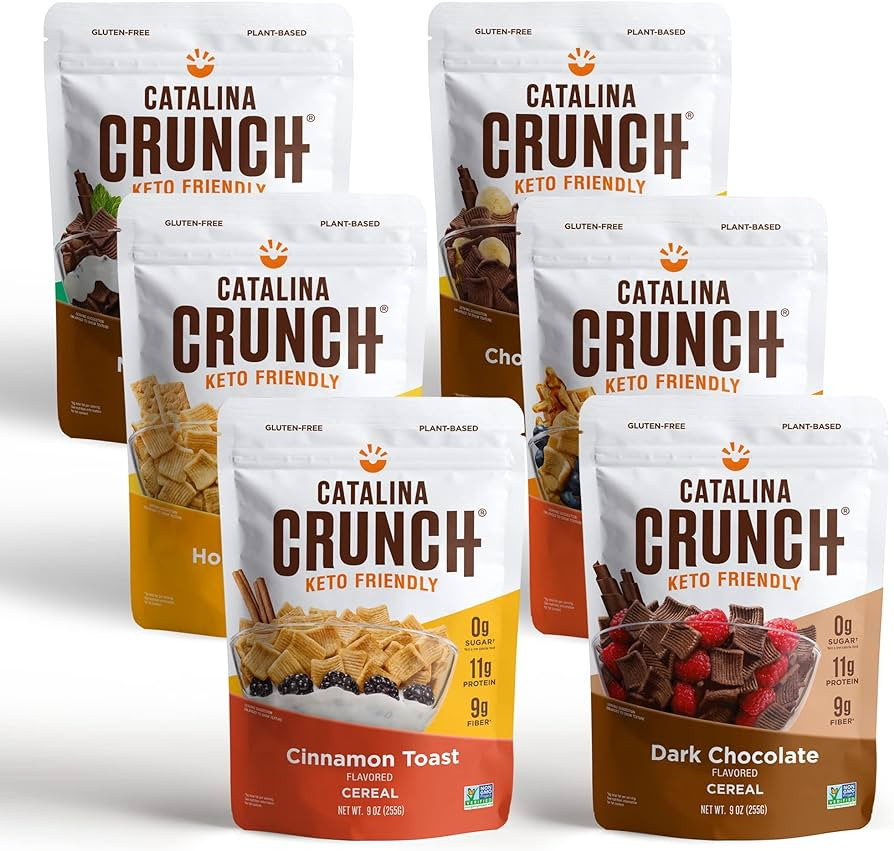 Catalina Crunch Keto Protein Cereal Variety Pack (6 Flavors) | Low Carb, Zero Sugar, Gluten Free,... | Amazon (US)
