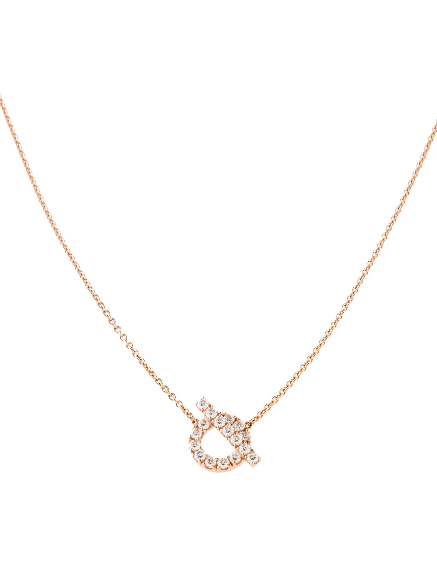 18K Diamond Finesse Pendant Necklace | The RealReal