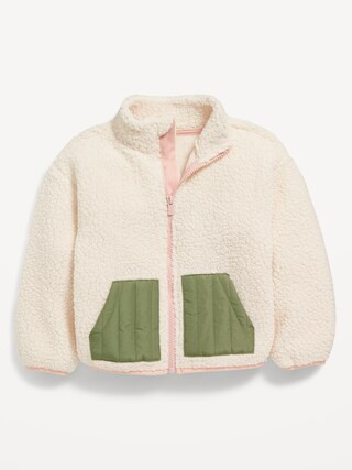 Unisex Cozy Sherpa Zip Jacket for Toddler | Old Navy (US)