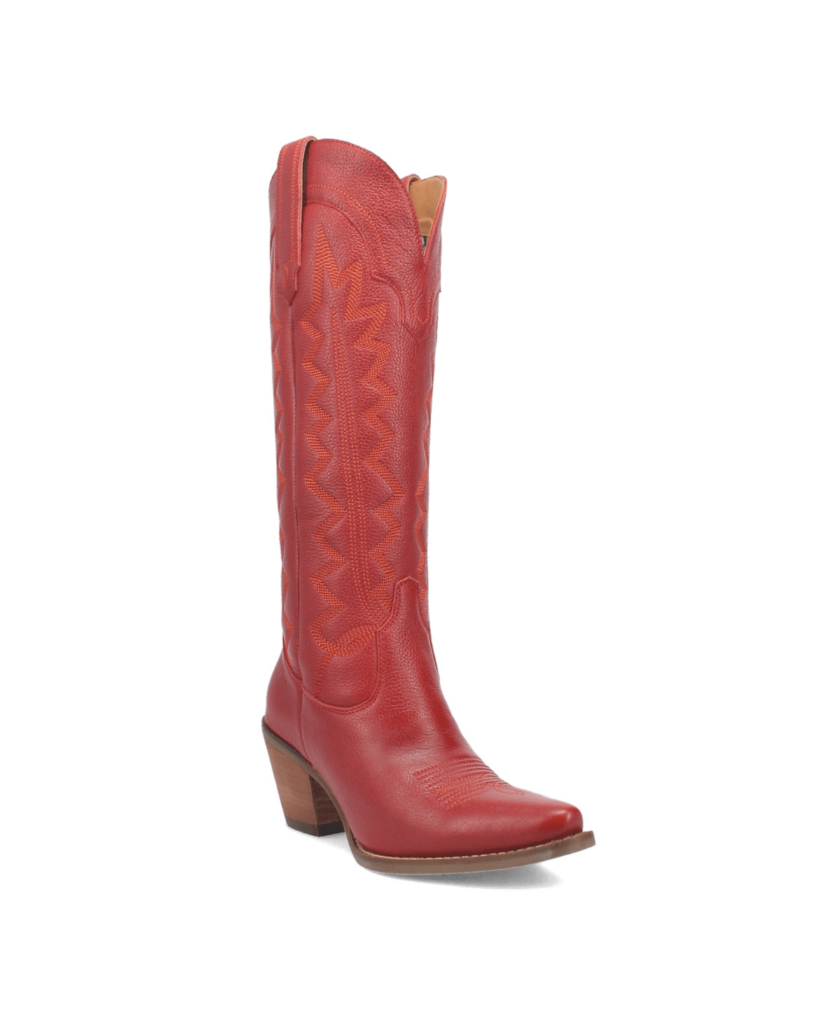 Dingo Women's High Cotton Leather Boots - Red | Macy's