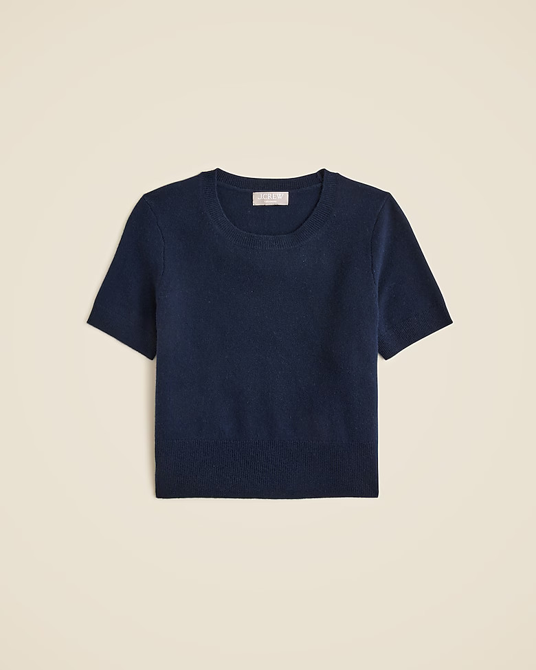 Cashmere shrunken T-shirt | J. Crew US