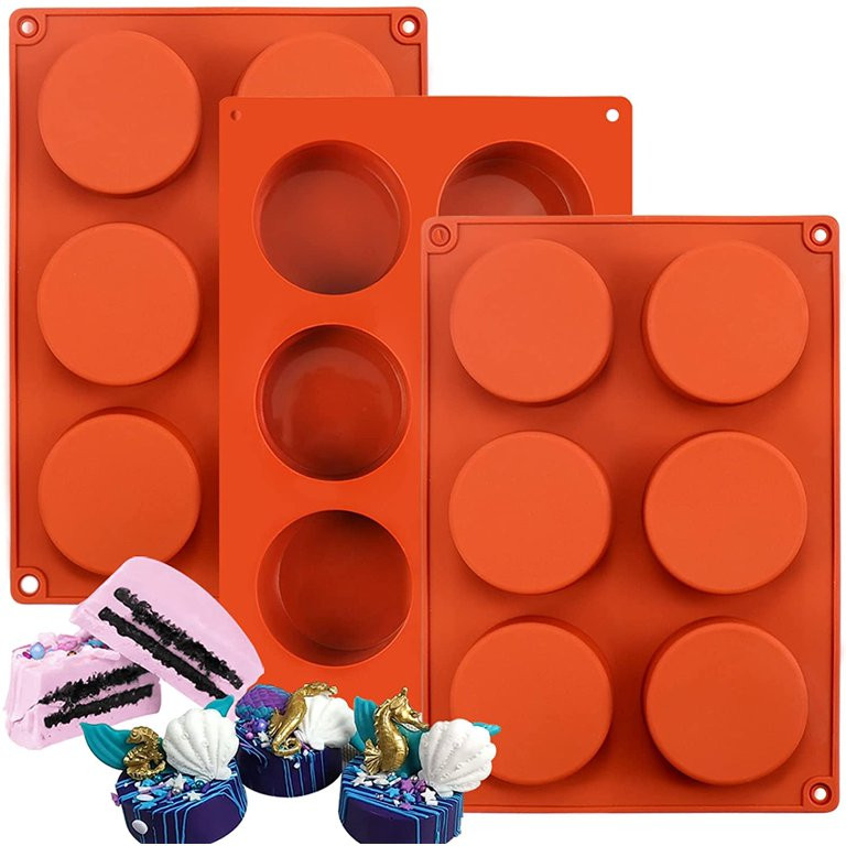 Round Cylinder Candy Mold Chocolate Cover Cookie Mold for Muffin Cupcake o Brown Color - Walmart.... | Walmart (US)