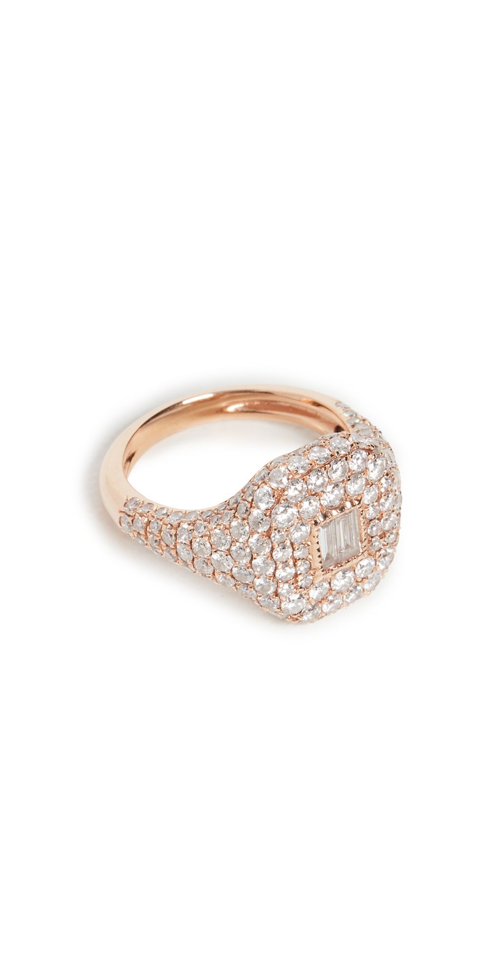 SHAY 18k Essential Pave Pinky Ring | Shopbop