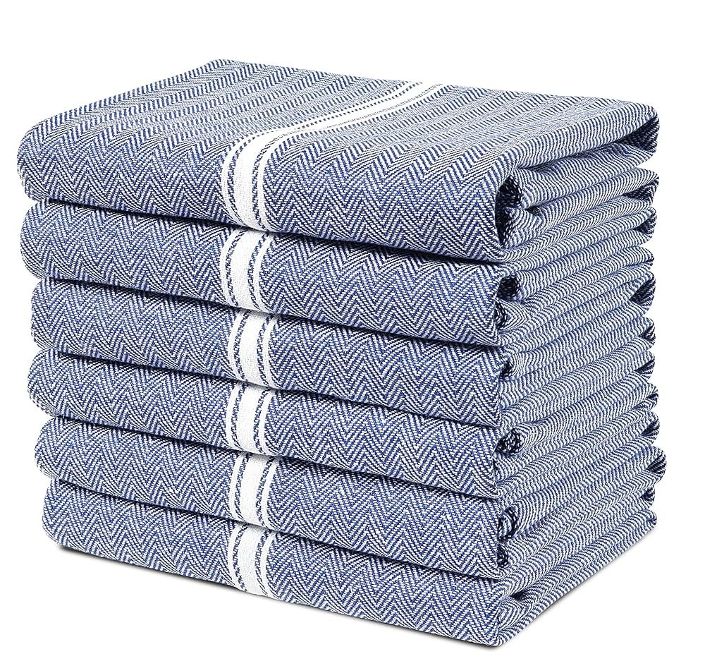 Lane Linen Kitchen Towel Set, 6 Pack 100% Cotton Hand Towels For Kitchen, Dish Towels For Drying ... | Amazon (US)