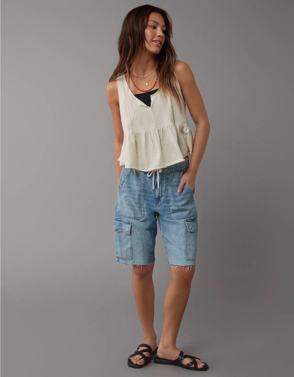 AE Babydoll Tank Top | American Eagle Outfitters (US & CA)