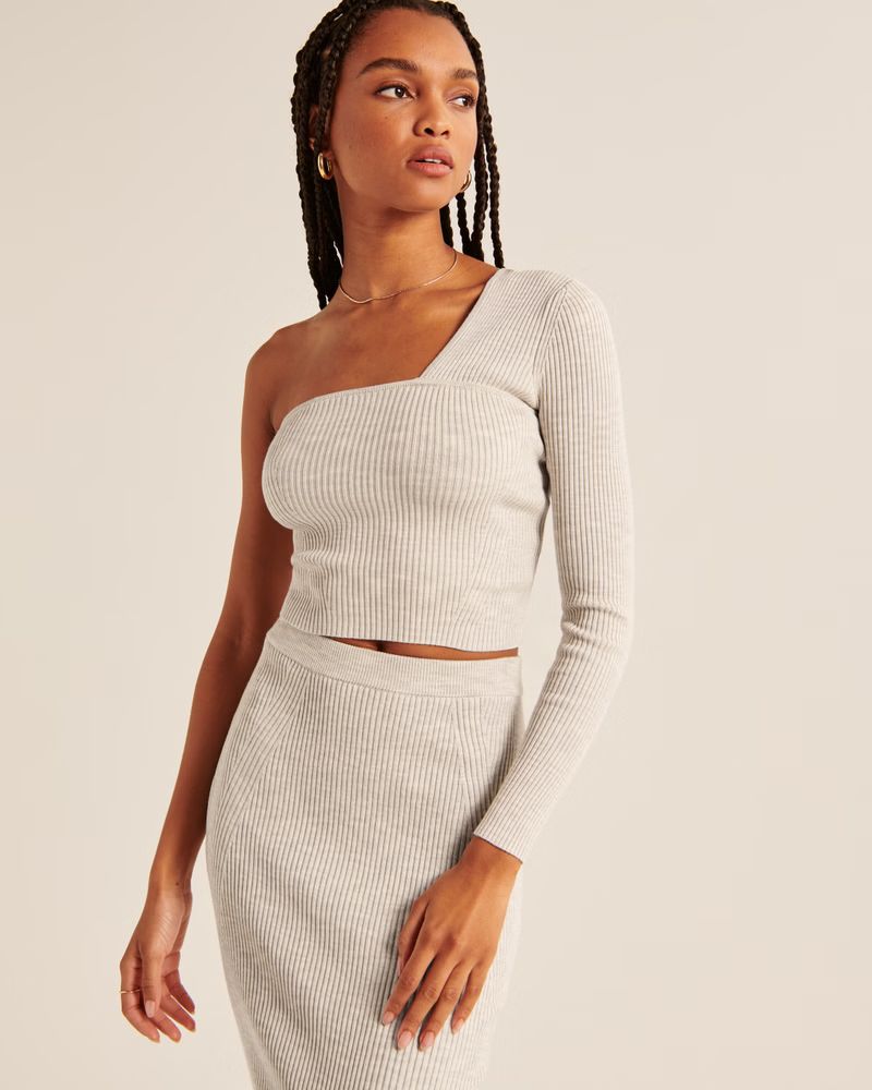 Women's Asymmetrical Slim Sweater | Women's Tops | Abercrombie.com | Abercrombie & Fitch (US)