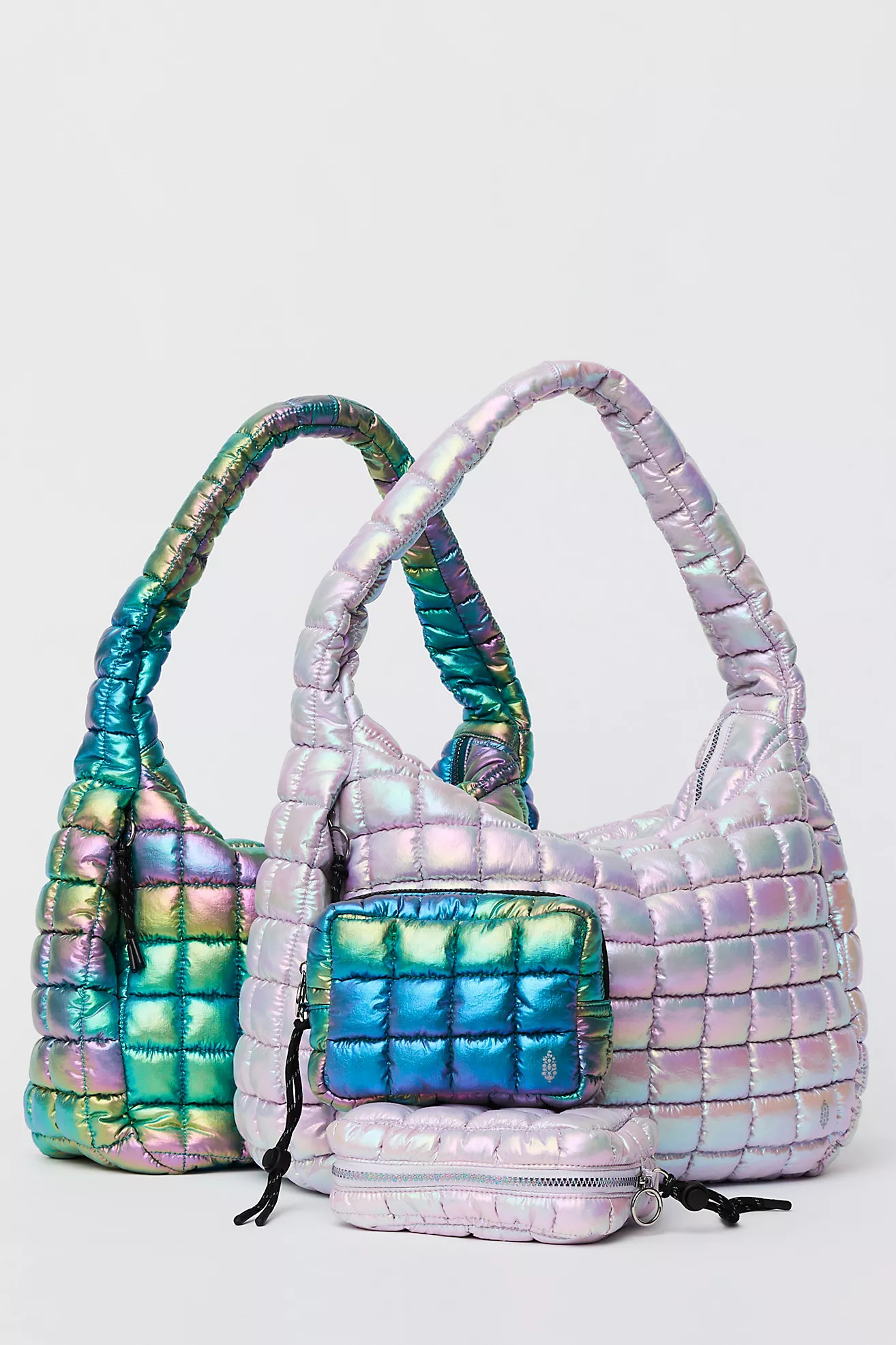 Limited Edition Iridescent Quilted Carryall Bag | Free People (Global - UK&FR Excluded)