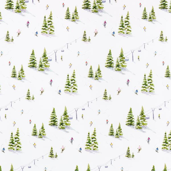 Taylor Paladino Ski Slope Wrapping Paper | The Container Store