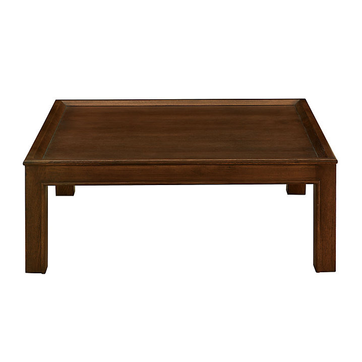 Jonah Coffee Table with Recessed Top & Bead Detail in Dark Walnut Finish | Ballard Designs, Inc.