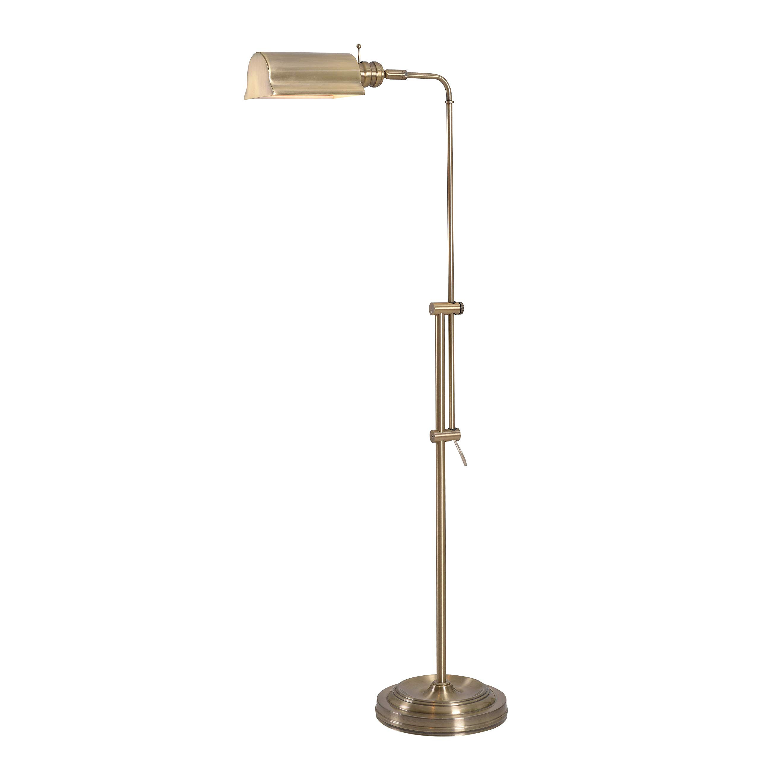 Kenroy Home 33055AB Denton Floor Lamp with Antique Brass Finish, Classic Style, 50" Height, 10.12... | Amazon (US)