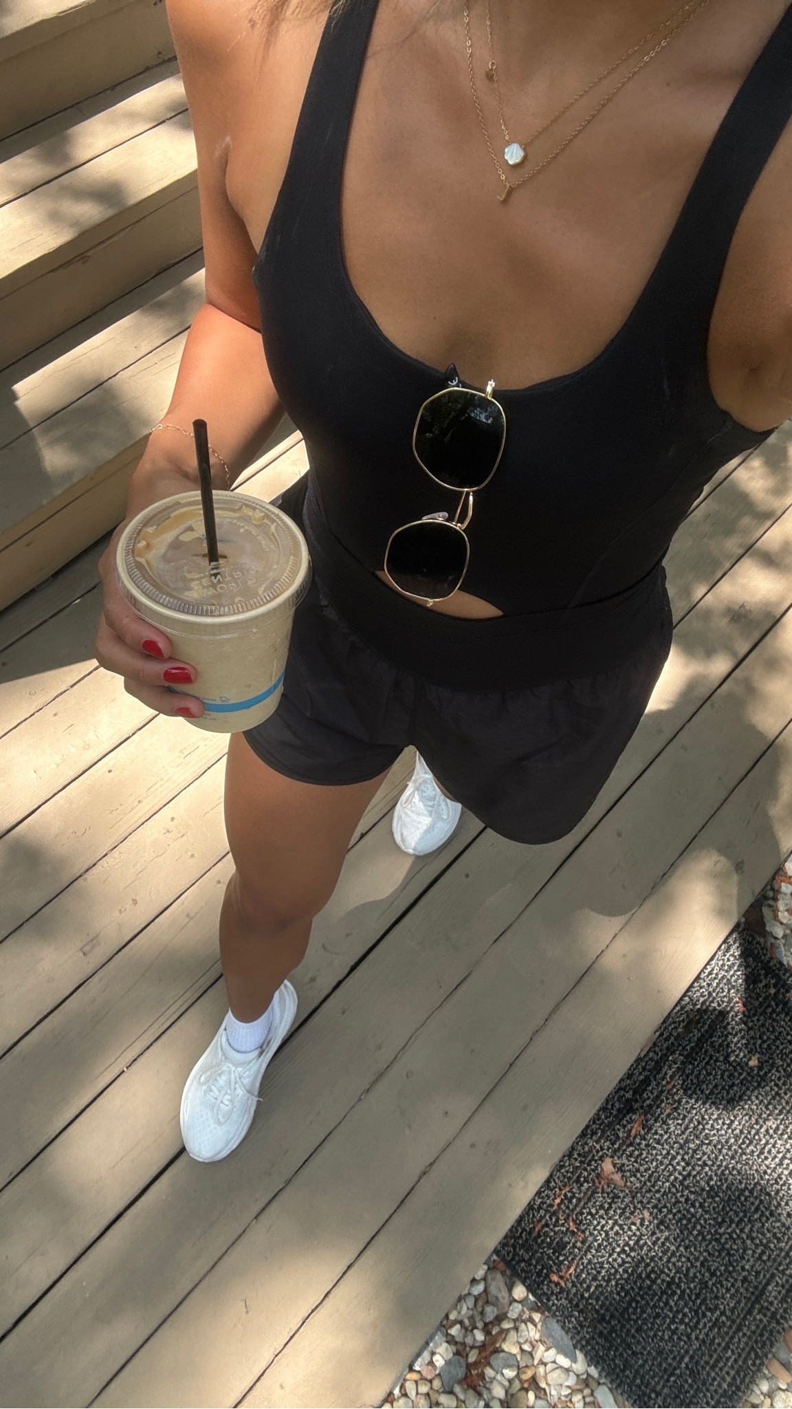 The cutest and comfiest workout romper. I love the spandex shorts underneath the regular shorts! Fits TTS! #amazondupe #amazonfinds 

#LTKSummerSales #LTKFindsUnder100 #LTKWorkwear