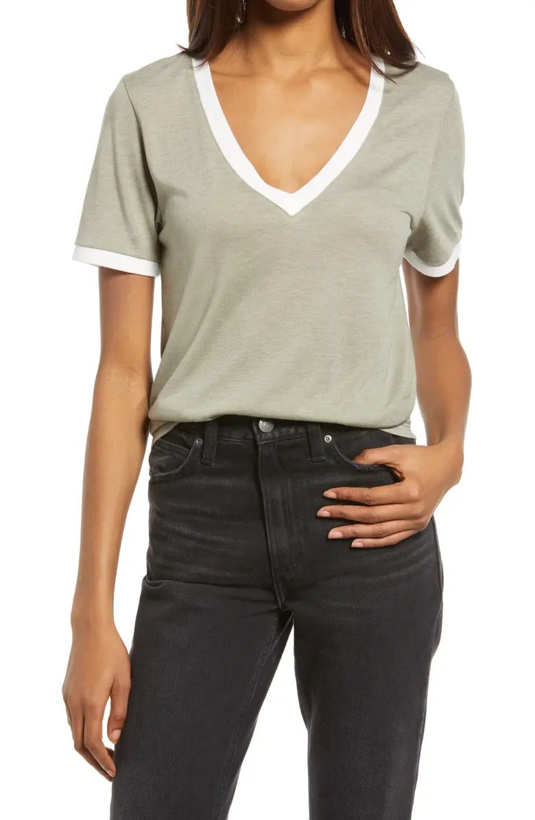 Treasure & Bond Ringer V-Neck T-Shirt | Nordstrom | Nordstrom