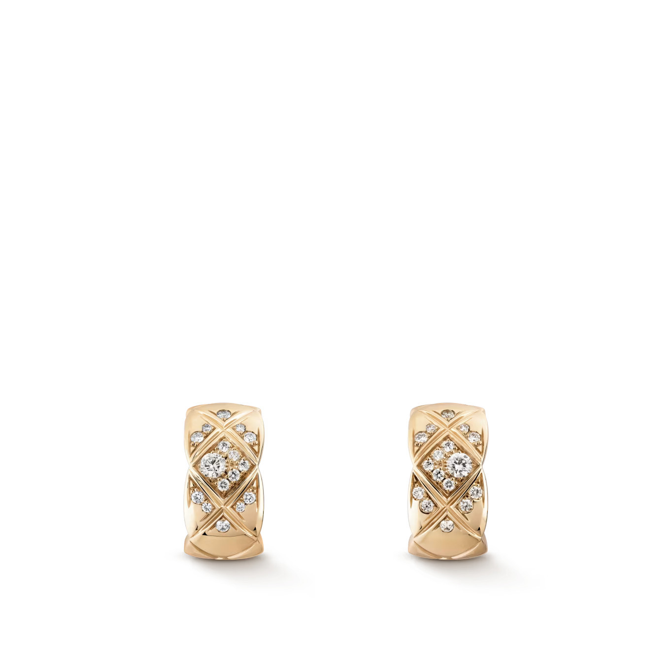 Coco Crush Earrings BEIGE GOLD & Diamond - J12573 | CHANEL | Chanel, Inc. (US)