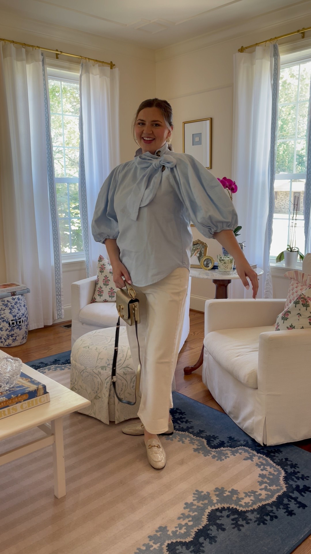 Baby shower ootd! Love this top 🥰🩵

#LTKFindsUnder100 #LTKStyleTip