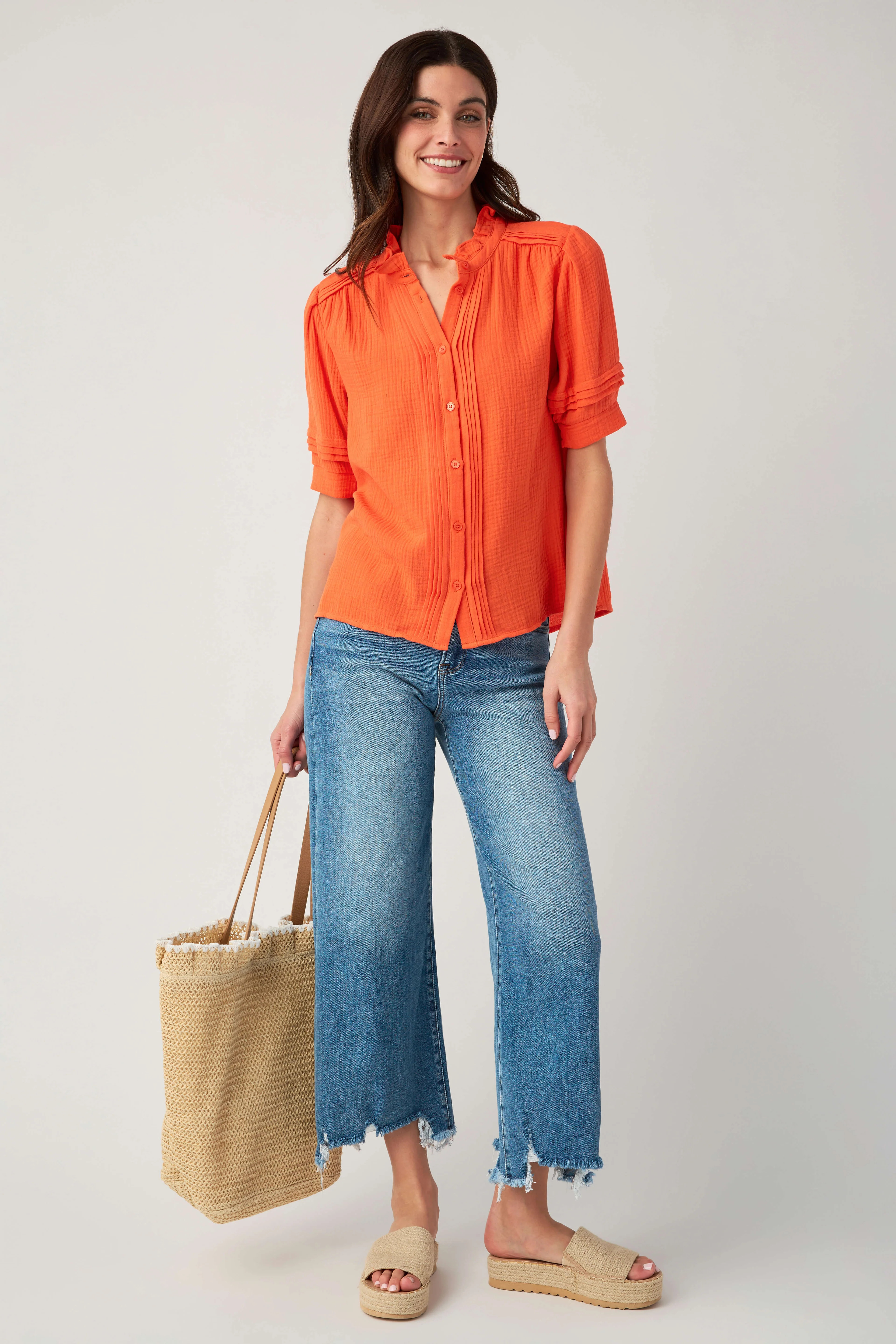 Fate Gauze Short Sleeve Top | Social Threads