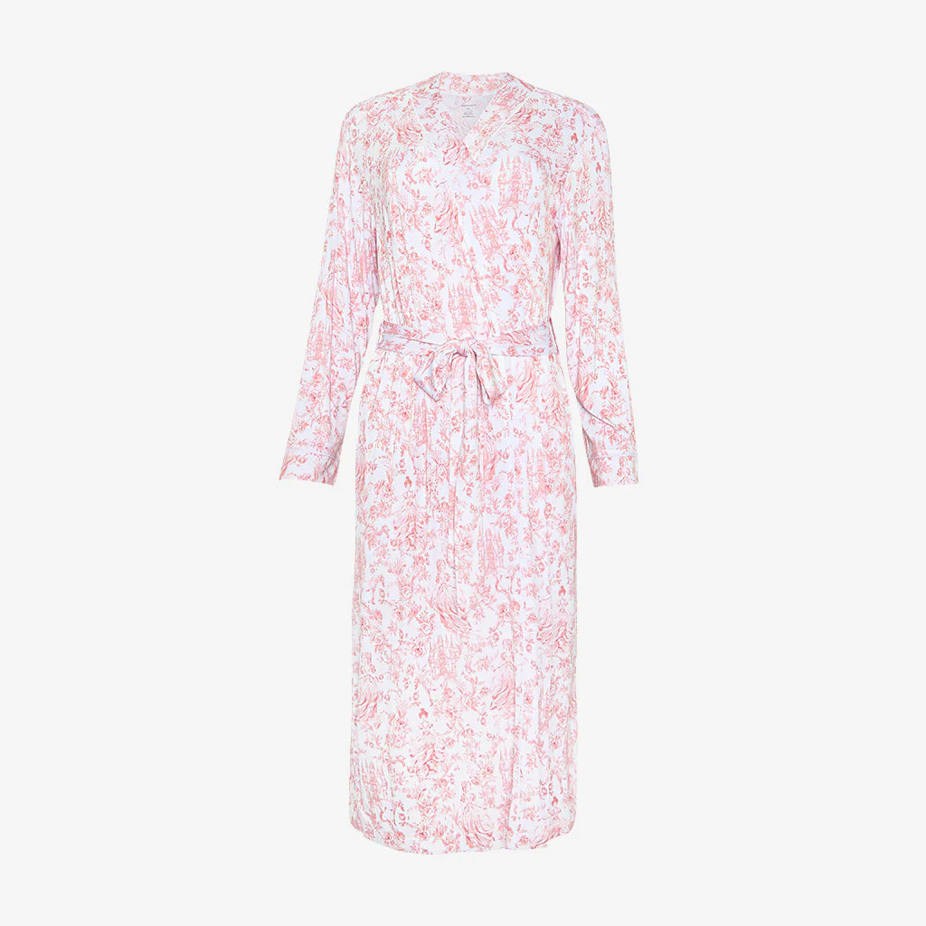 Floral White Adult Luxe Robe | Antoinette | Posh Peanut