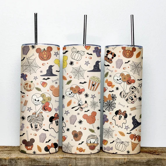 Disney Pumpkin Halloween Tumbler, Mickey Not So Scary Cups, Halloween Boo Bash 2022 Tumbler, Disn... | Etsy (US)