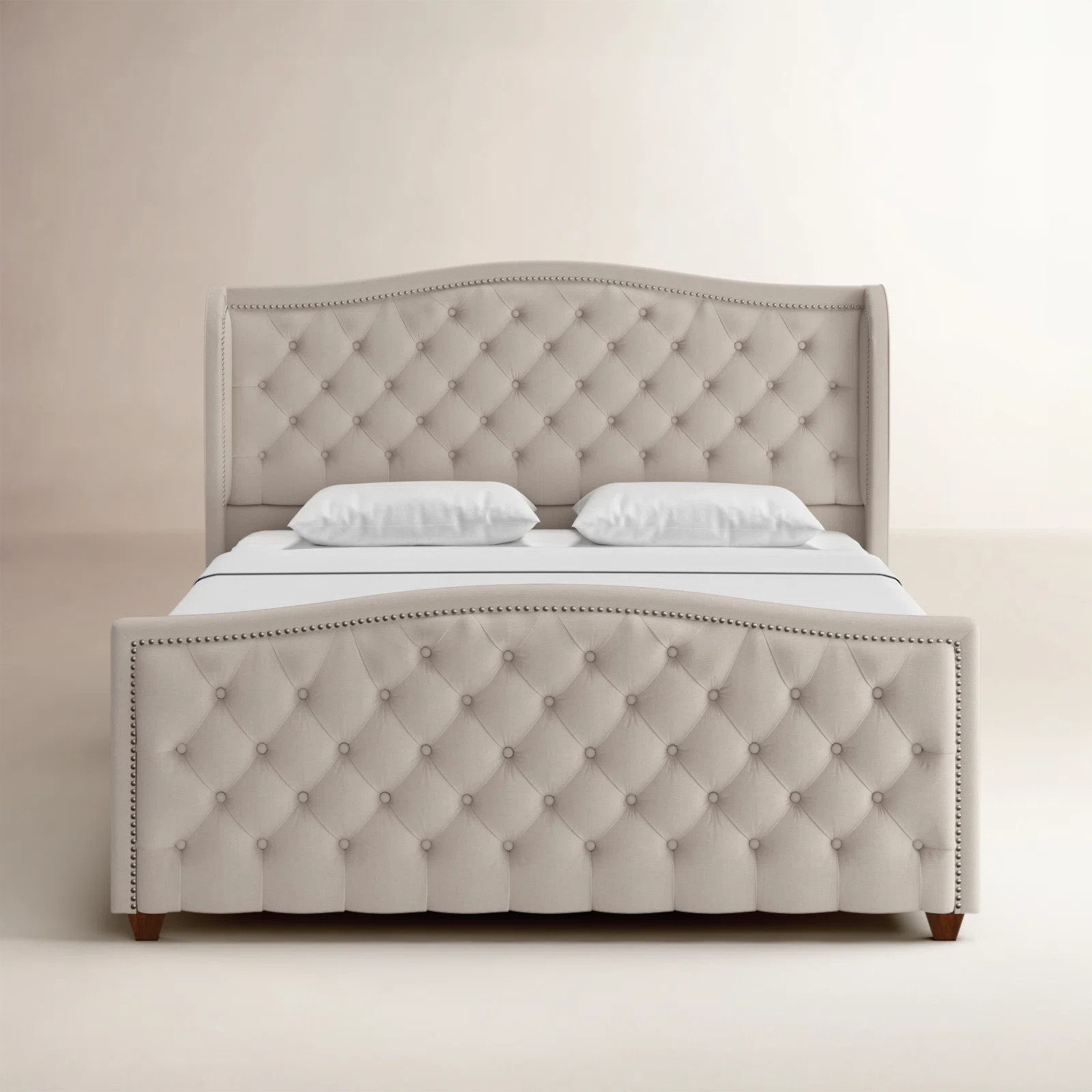 Coleman Upholstered Wingback Bed | Birch Lane