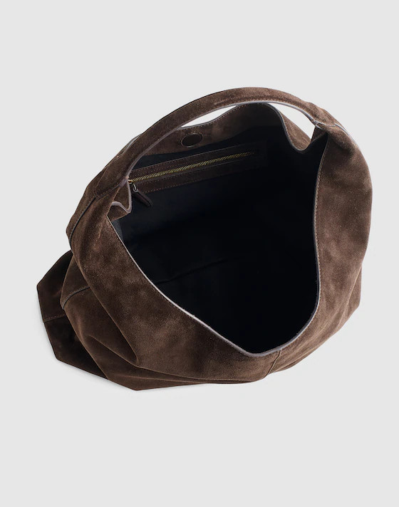 The Mylie Large Shoulder Bag in Italian Suede | Madewell