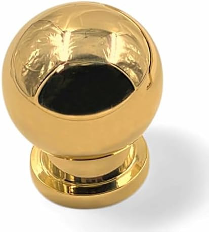 Unlacquered Solid Brass Knob | Handmade & Solid Brass | Heavy Duty | Modern Serene Style | Amazon (US)