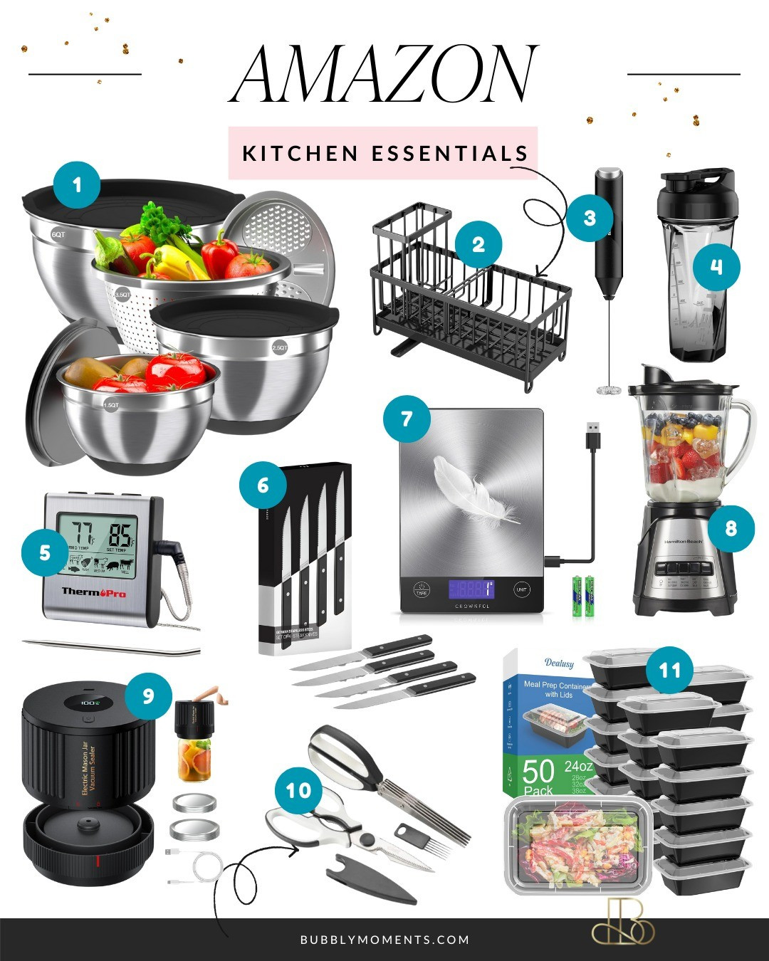 Attention all home chefs and foodies! 🍽️ Transform your cooking routine with these game-changing kitchen tools from Amazon. Say goodbye to clutter and chaos with smart storage solutions, versatile cookware, and the tools pros swear by. Perfect for prepping, cooking, and entertaining, these essentials will take your kitchen setup to the next level! Ideal for everyday use or as thoughtful gifts for the foodie in your life. Find your favorites now and start creating culinary magic!#AmazonKitchenFinds #KitchenHacks #ChefApproved #CookingMadeSimple #AmazonEssentials #KitchenGoals #HomeCookingMadeEasy #MustHaveTools #KitchenInspiration #OrganizationGoals #AffordableFinds #AmazonShoppingSpree #TrendingNow #KitchenAccessories #AmazonMustHavesForHome

#LTKHome #LTKStyleTip #LTKFamily