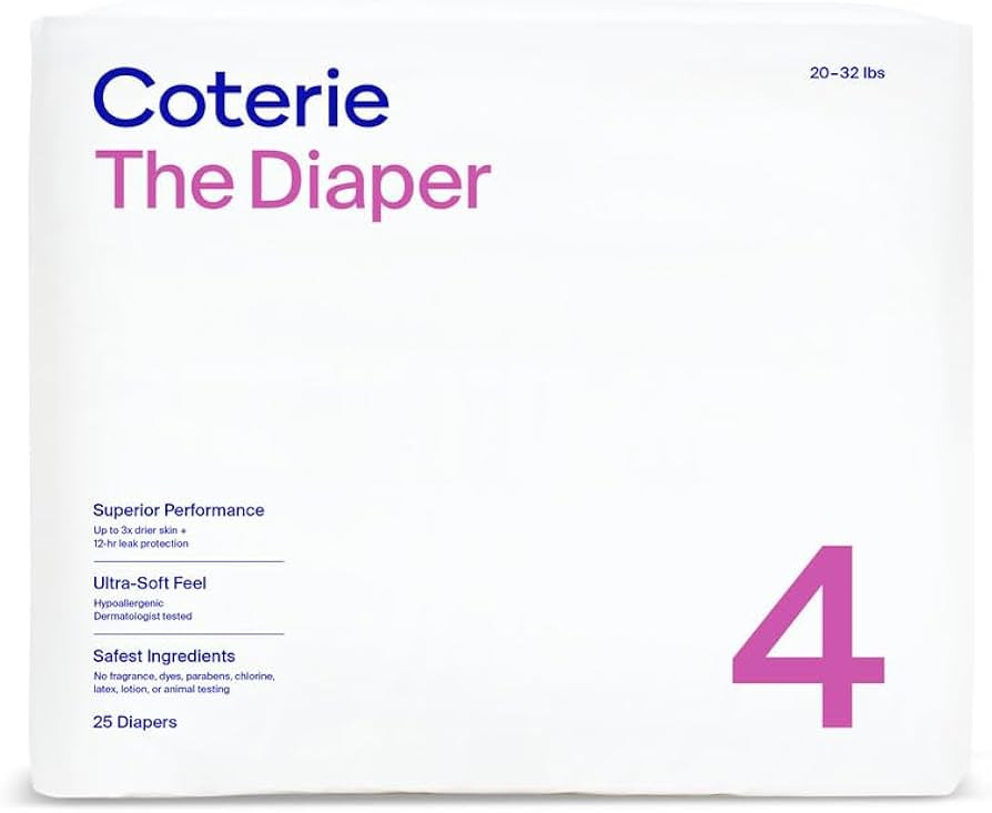 Coterie Size 4 Diapers, 25 CT | Amazon (US)