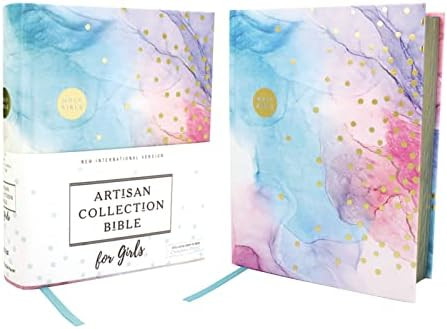 NIV, Artisan Collection Bible for Girls, Cloth over Board, Multi-color, Art Gilded Edges, Red Let... | Amazon (US)