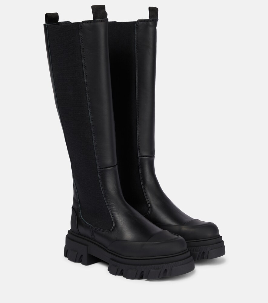Leather knee-high boots | Mytheresa (US/CA)