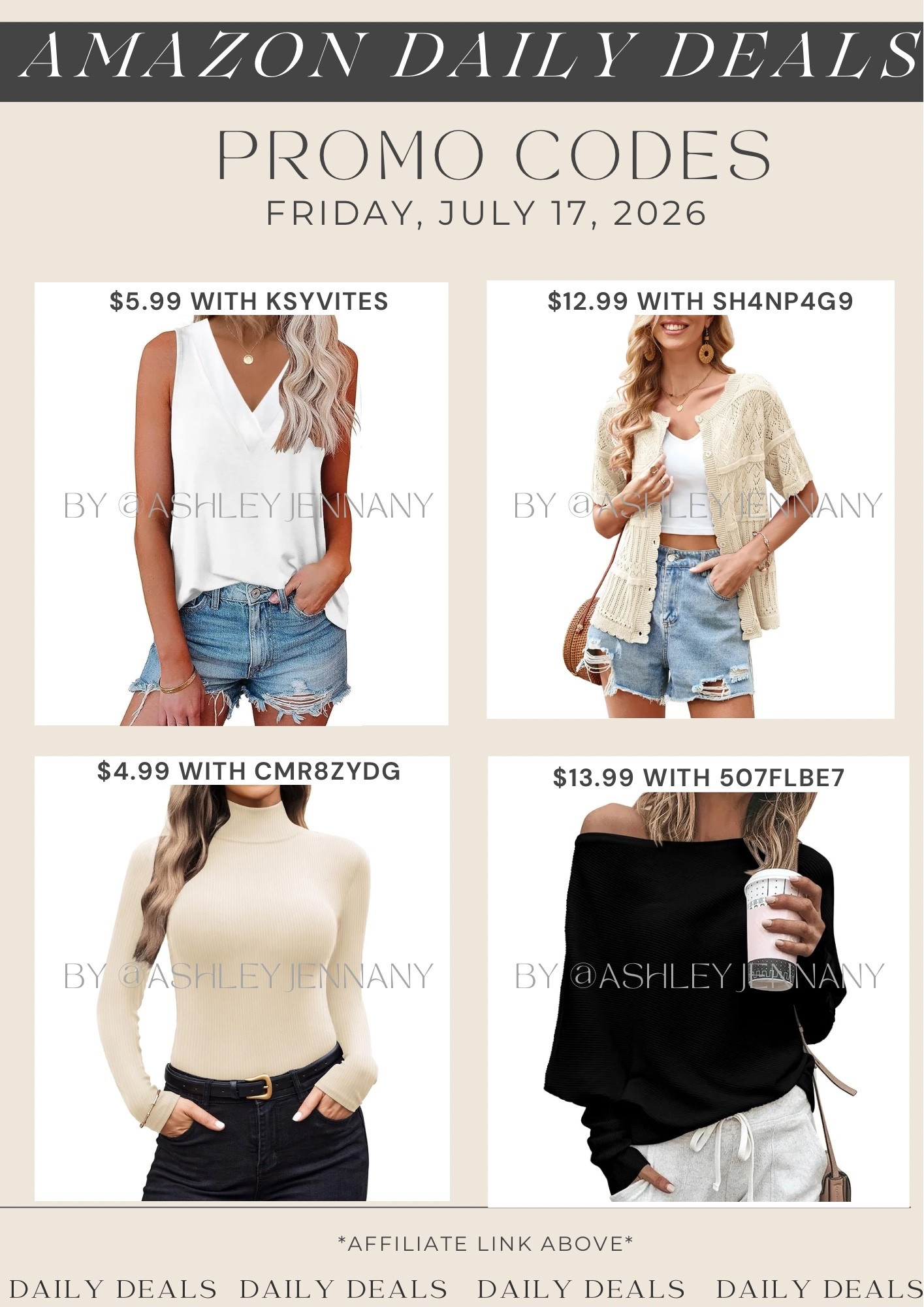 Amazon deals

#LTKSaleAlert #LTKMidsize #LTKootd