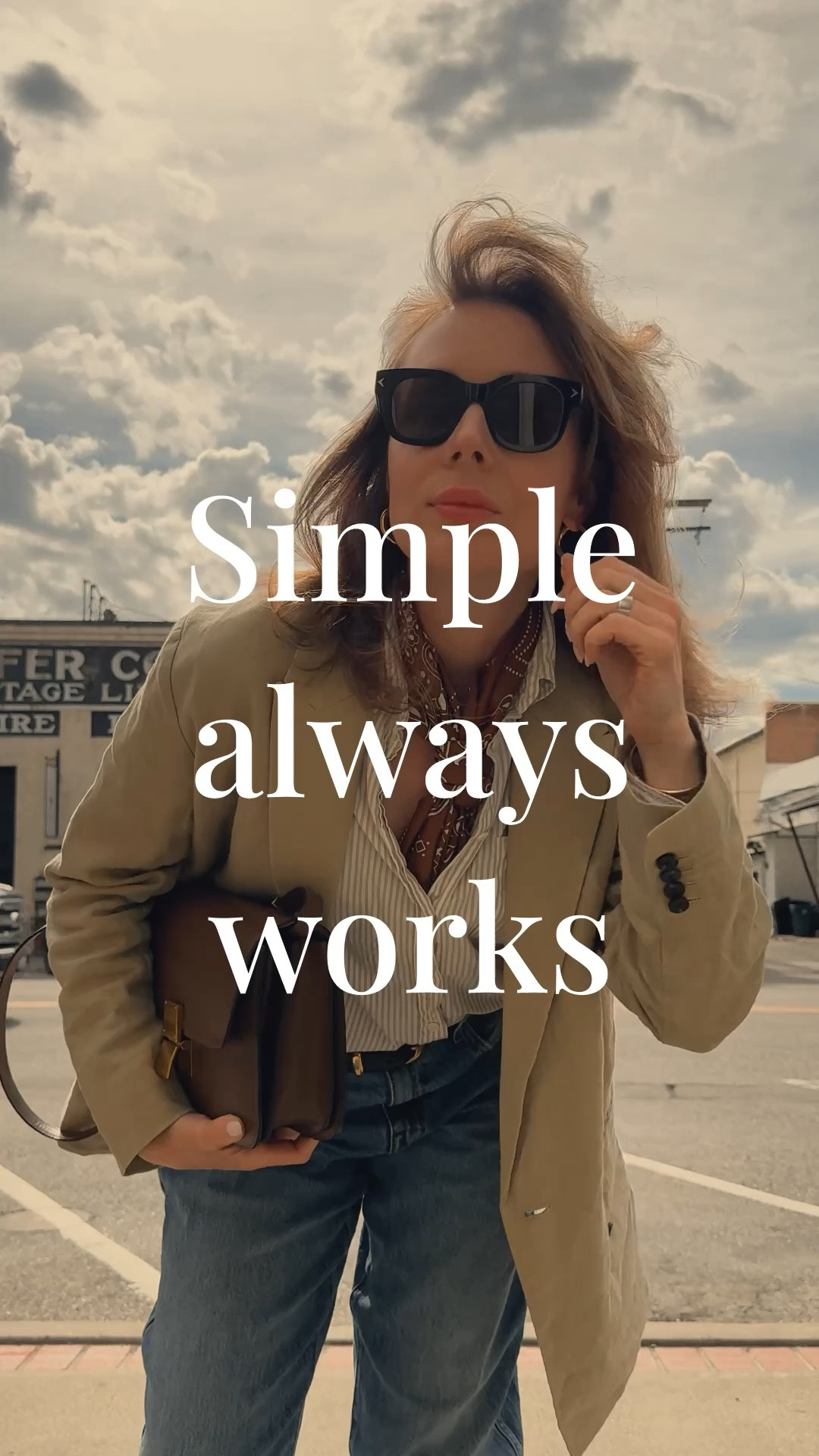 OOTD: the 90s called.
Straight blue jeans + striped shirt (Sézane) + Aritzia belt + linen double breasted blazer (Everlane) + Celine classic box bag + Golden Goose ball star sneakers (with strawberry red accents). #LTKVideo 

#LTKFindsUnder100 #LTKSaleAlert