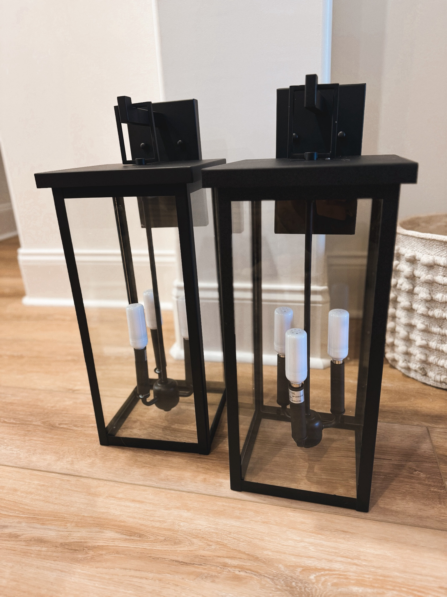 Our lanterns we chose for the house to replace the old🤩✨💡 these are under $200 each & they’re MASSIVE! So pretty! Another @wayfair find🙌🏽 #wayfairpartner #wayfair 

Home decor / outdoor / exterior home design / black lanterns / lights / Holley Gabrielle 

#LTKHome #LTKStyleTip #LTKSeasonal