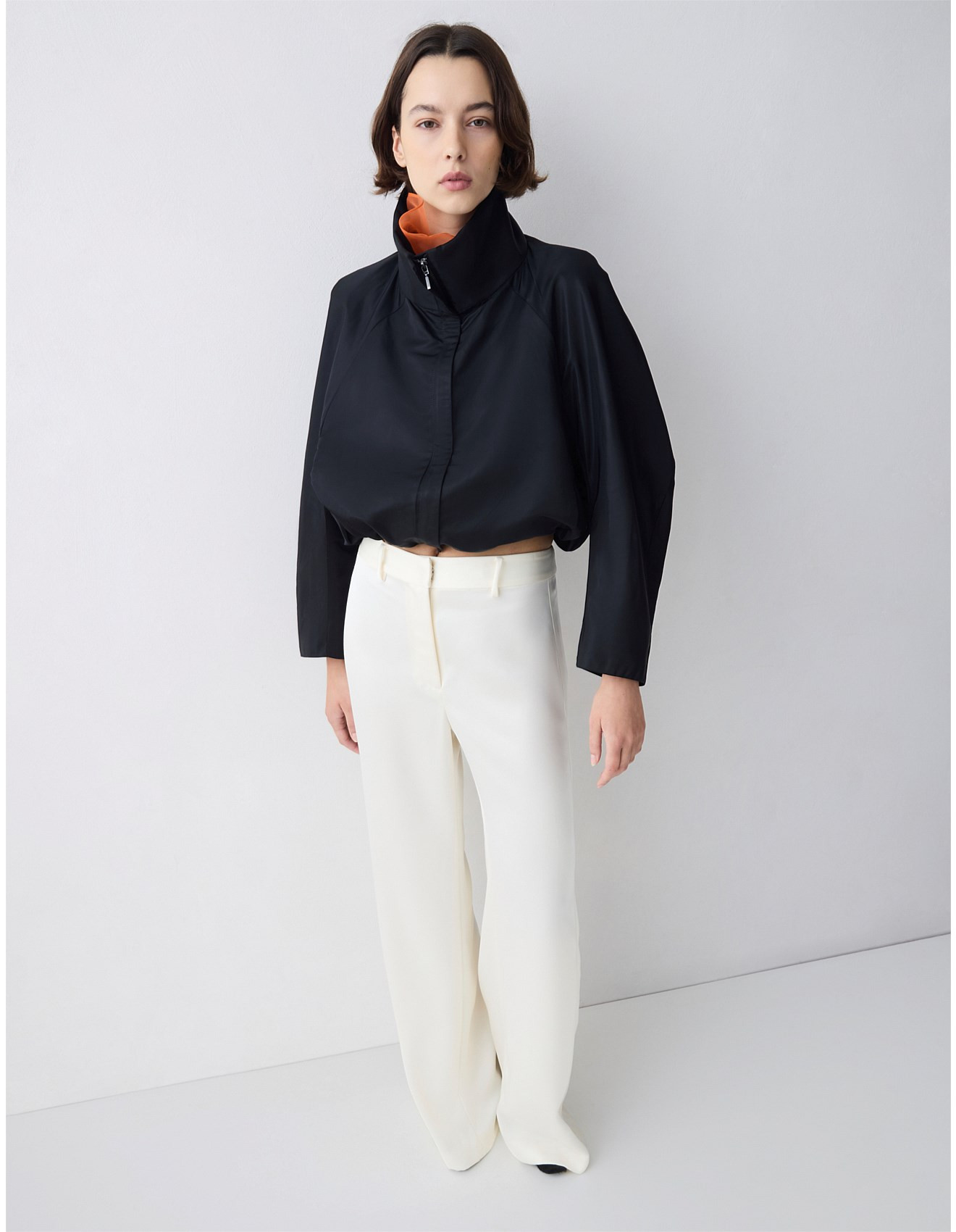 BLACK PARACHUTE SATIN AETHER BOMBER JACKET | David Jones (Australia & New Zealand)