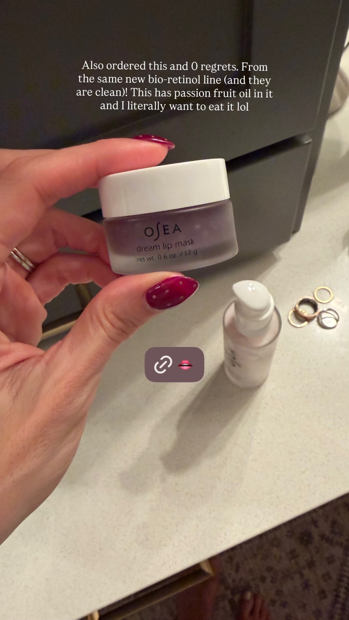 Also ordered this and 0 regrets. From the same new bio-retinol line (and they are clean)! This has passion fruit oil in it and I literally want to eat it lol