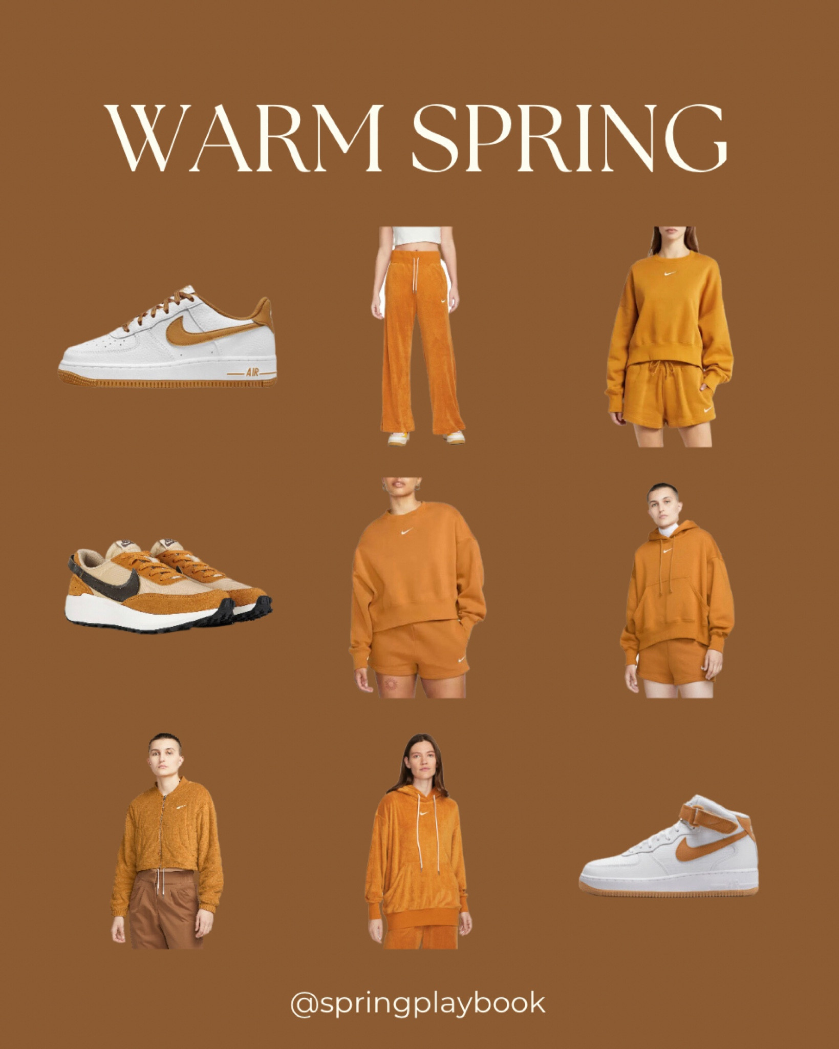 Warm Springs are going to love this spicy, cinnamon color by Nike. I was able to find it at various retailers. 

#createdcolorful #createdcolorfulspring #hocspring #tcispring #pcaspring #warmspring #truespring #goldenspring #hoccinnamon

#LTKfitness #LTKfindsunder50 #LTKshoecrush