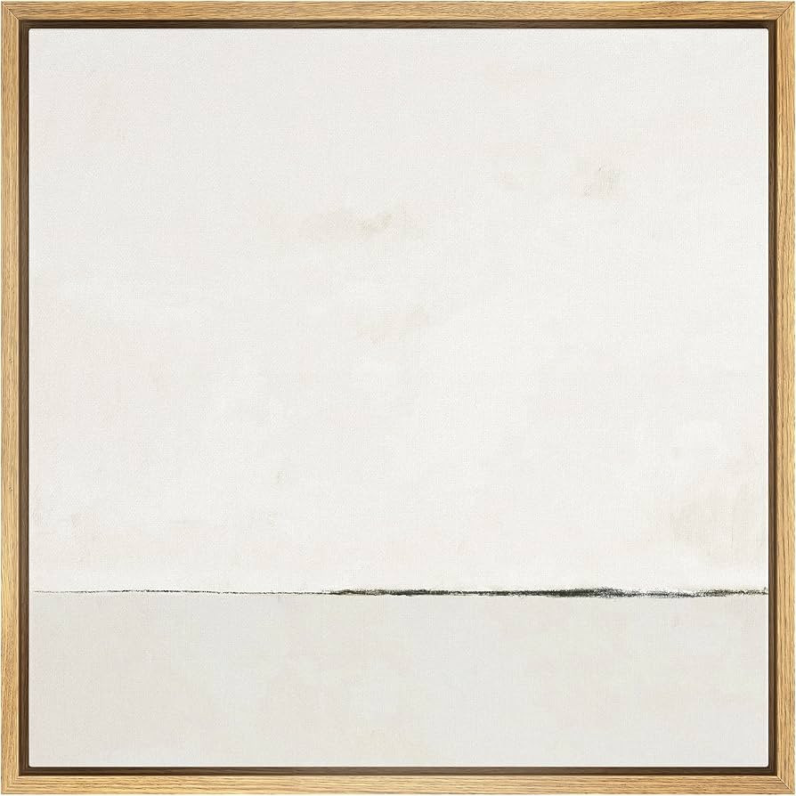 SIGNWIN Framed Canvas Print Wall Art Watercolor Abstract White Landscape Nature Shapes Illustrati... | Amazon (US)