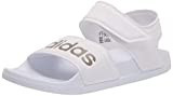 adidas Women's Adilette Sandal Slide, White/Champagne Metallic/White, 9 | Amazon (US)