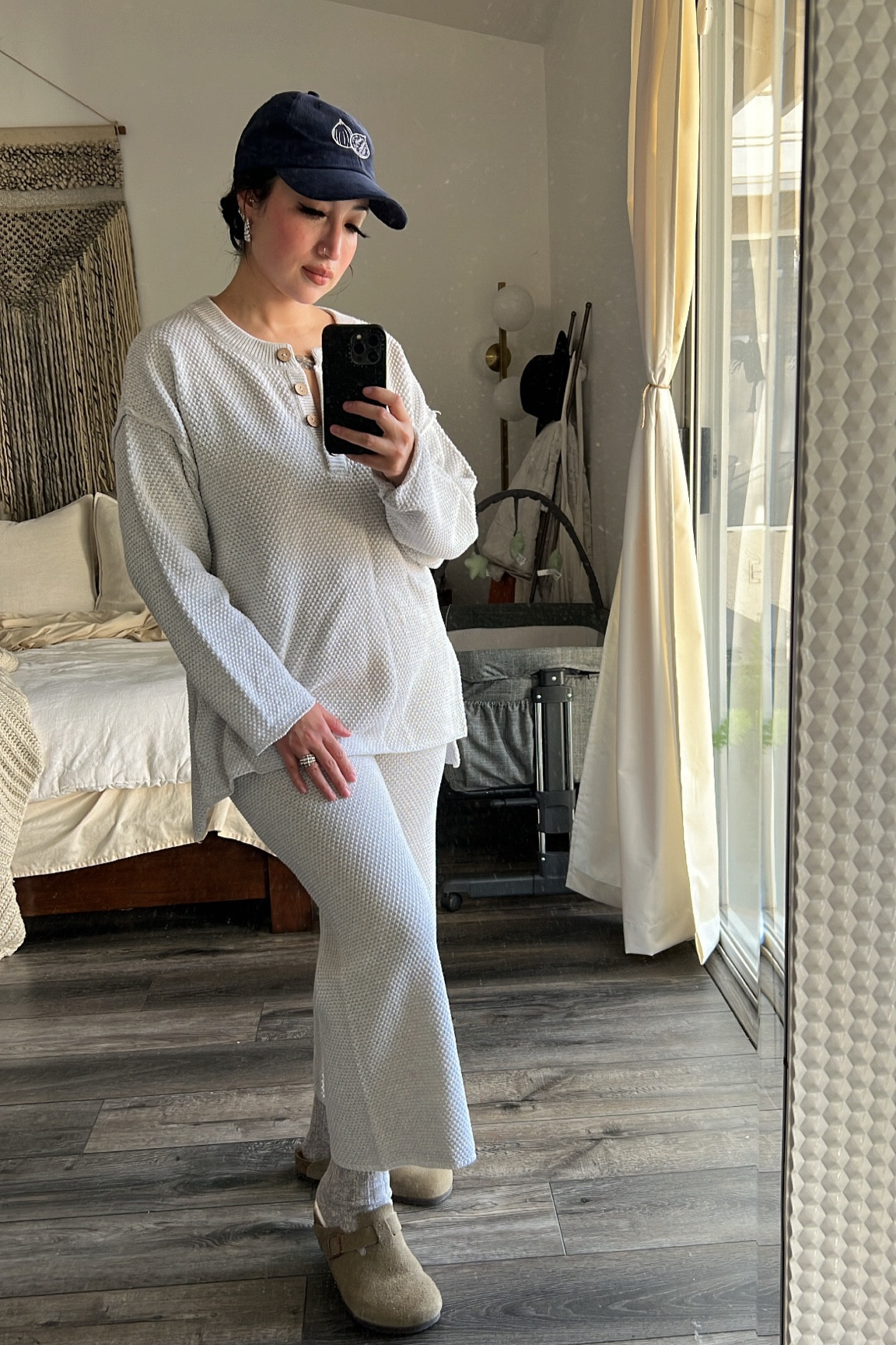 I’m in my fall mom outfit era☺️ This Hailee Sweater Set by Free People is my absolute favorite. It’s so comfy and want to get a few of the other colors! These sets do run on the bigger side which is common for Free People. For size reference, this is an x-small and I’m 5’2 147 lb. I bought this as a gift to myself shortly after delivering my baby and was so excited to finally fit into it comfortably this weekend 😊 Run, don’t walk to get this set! It’s a super, cozy fall outfit and perfect for running errands or going out for a casual meal 🤎


Mom outfit
Fall fashion 
Cozy vibes 
Sweater weather 
Birkenstock Boston clog 
Neutral outfits 
Minimalist wardrobe 
Modern mom 
New mom 
Cozy fashion 
Casual look for women 

#LTKstyletip