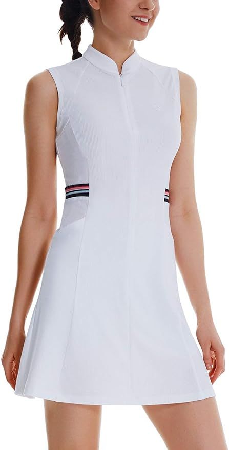 BALEAF Women's Golf Tennis Dress Sleeveless 4-Pockets with Inner Shorts UPF 50+ Athletic Sports W... | Amazon (US)