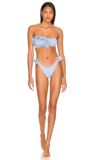 Rasha Bandeau Bikini Set in Sky | Revolve Clothing (Global)