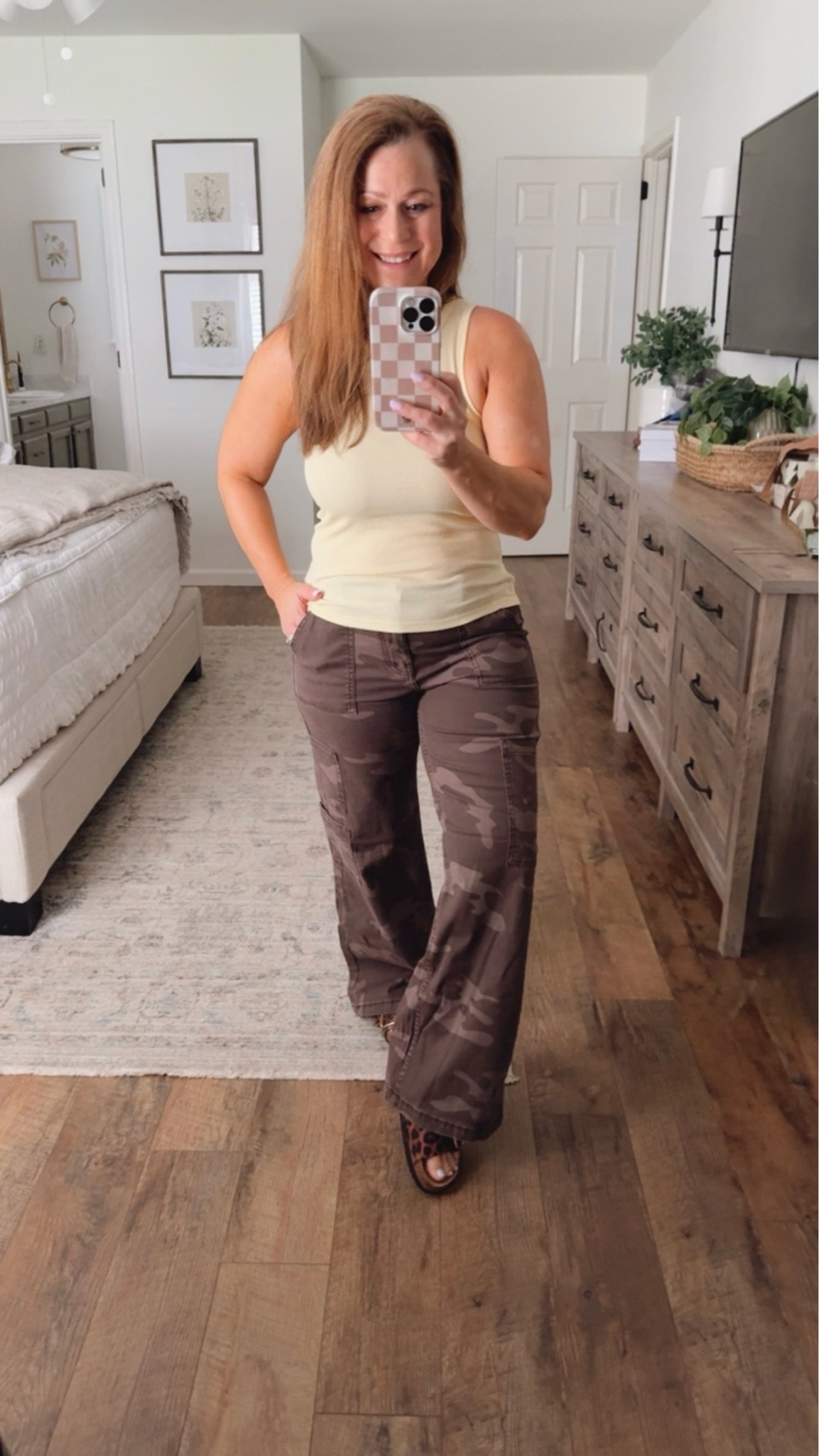 Some pieces are worth buying more than once… and these are one of them. 🤎

I bought my first pair of these Walmart cargo pants 2 years ago in the original camo print, and they’ve become one of the most-worn pieces in my closet.

Since then, I’ve added several more colors and patterns, and this brown camo is the newest addition!

✔️ Soft cotton with just a little stretch
✔️ Elastic back waistband for all-day comfort
✔️ 7 functional pockets
✔️ Flattering wide-leg fit
✔️ Easy to wear for every season 

When I find something that fits well, washes well, and I actually reach for over and over… I don’t hesitate to grab another color.

Anyone else do the same when they find a favorite?

Walmart fashion, Walmart finds, Walmart clothing, Walmart style, cargo pants, camo cargo pants, brown camo, wide leg pants, women’s fashion, affordable fashion, casual outfits, outfit inspiration, everyday style, wardrobe staples, fall transition outfits

#LTKootd #LTKPetite #LTKgrwm
